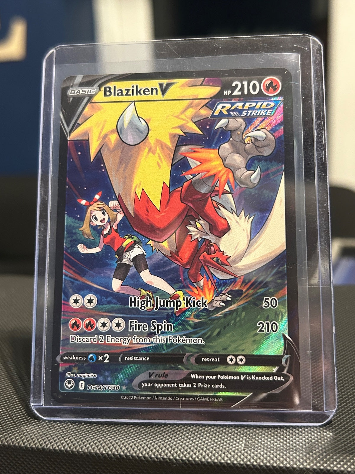 Blaziken V Holo Ultra Rare SWSH12: Silver Tempest Trainer Gallery TG14/TG30 NM