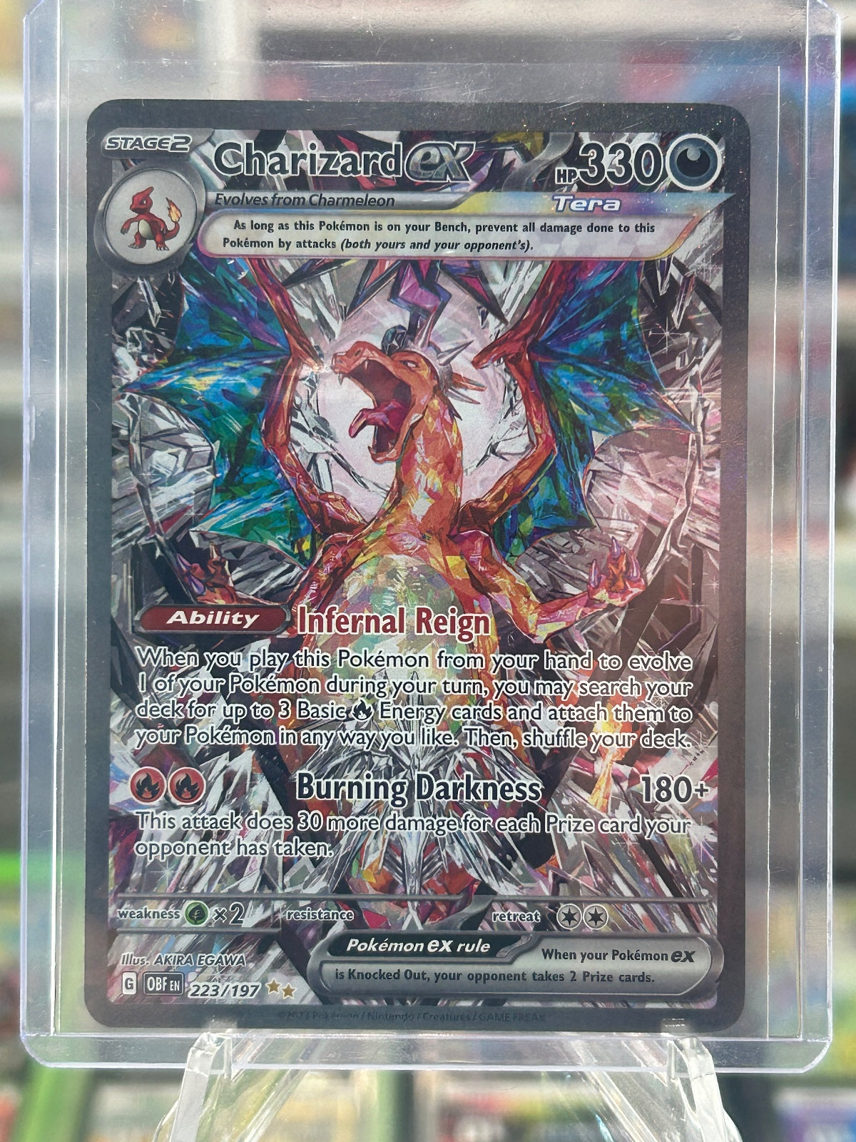 Charizard ex Holo Special Illustration Rare SV03: Obsidian Flames 223/197 NM