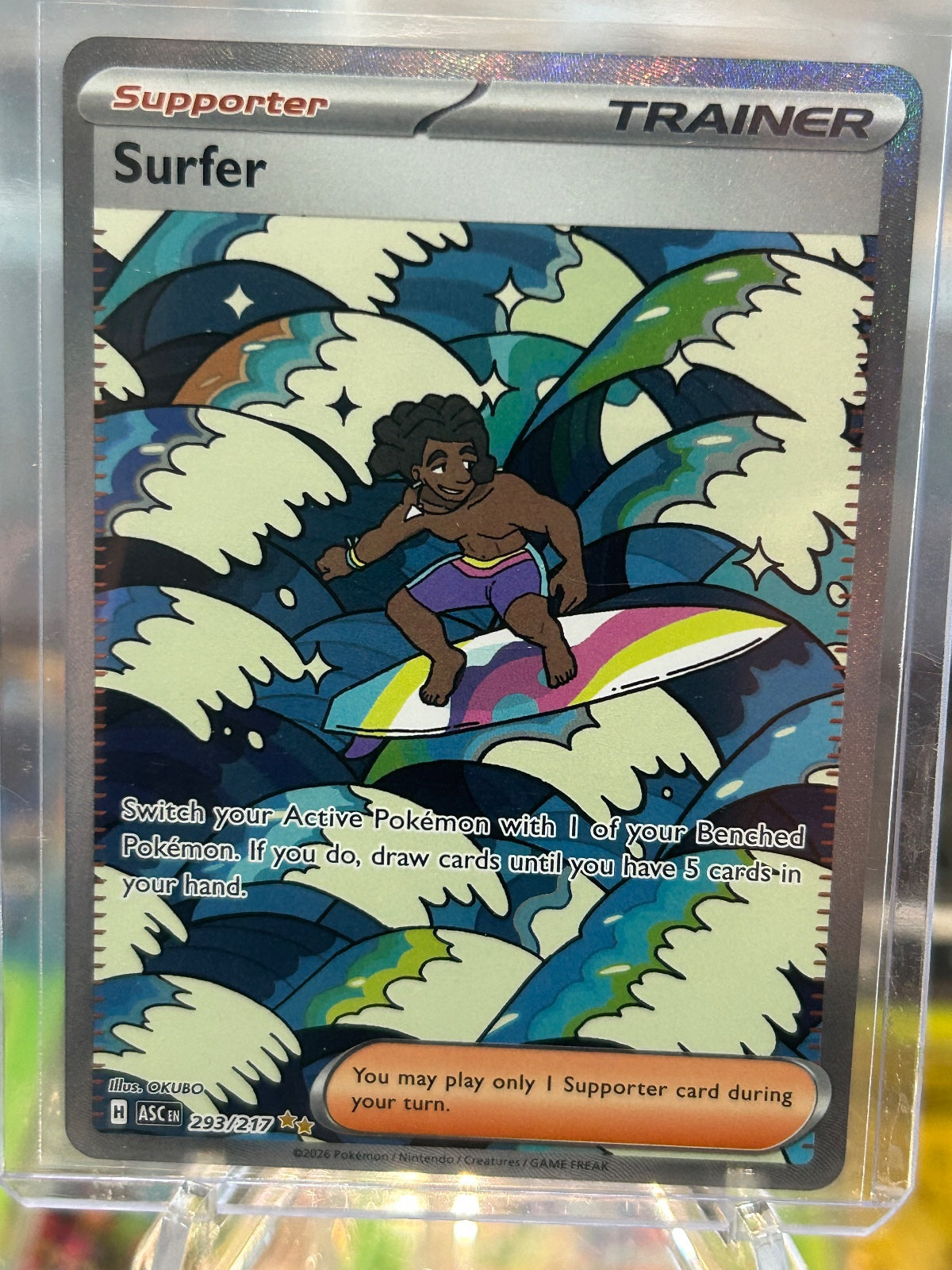 Surfer Holo Special Illustration Rare ME: Ascended Heroes 293/217 NM