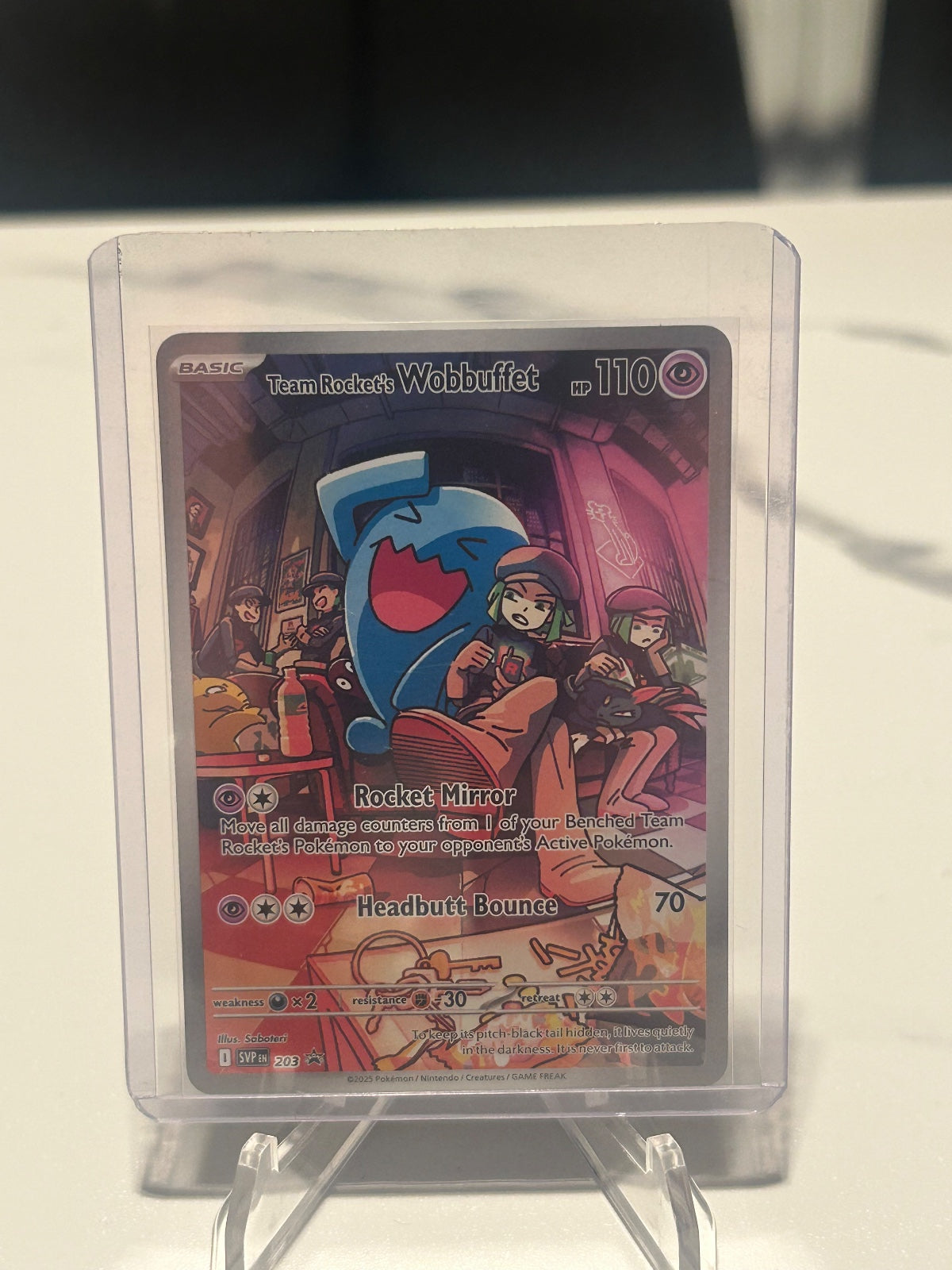 Team Rocket's Wobbuffet Holo Promo SV: Scarlet & Violet Promo Cards 203 NM
