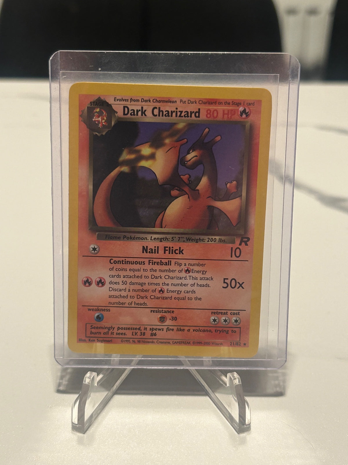 (LP) Dark Charizard (21) Unlimited Rare Team Rocket 21/82 