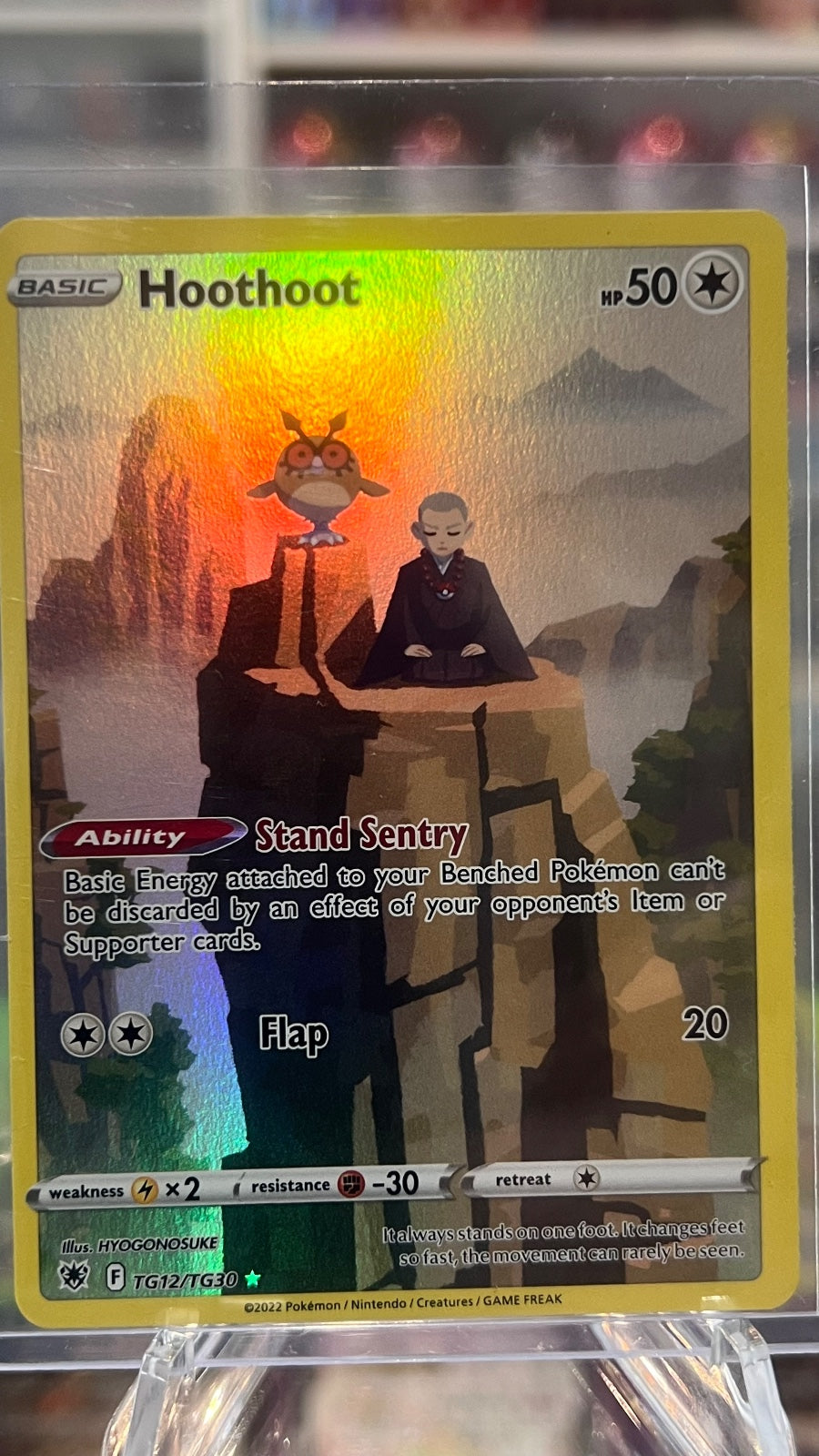 Hoothoot Holo Ultra Rare SWSH10: Astral Radiance Trainer Gallery TG12/TG30 NM