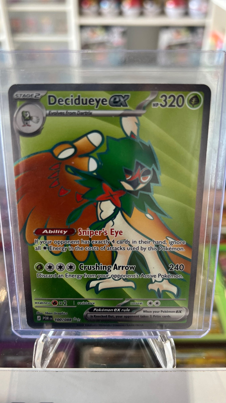 Decidueye ex - Holo Ultra Rare ME03: Perfect Order 100/088 NM