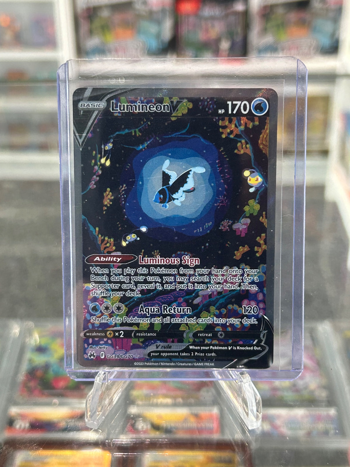 Lumineon V Holo Ultra Rare SWSH: Crown Zenith: Galarian Gallery GG39/GG70 NM