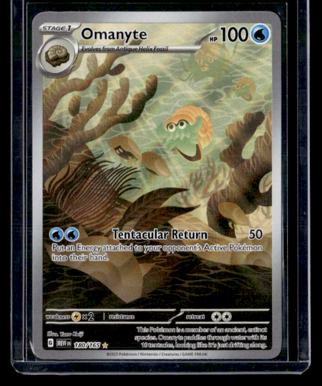 Omanyte Holo Illustration Rare SV Scarlet & Violet 151 180/165 NM