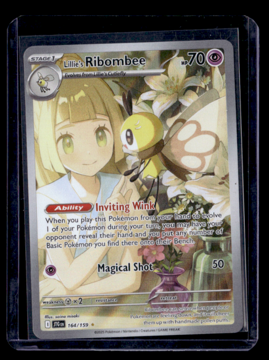 Lillie's Ribombee Holo Illustration Rare SV09: Journey Together 164/159 NM