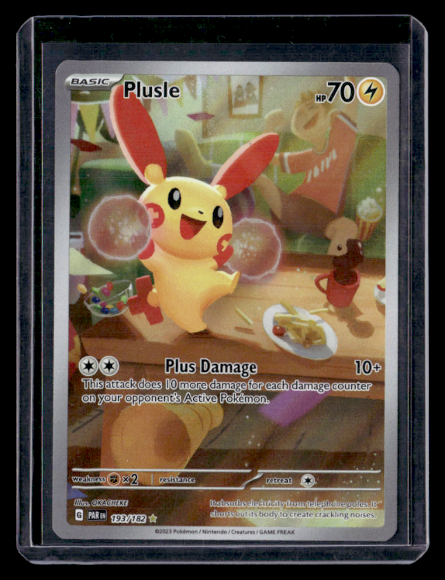 Plusle Holo Illustration Rare SV04: Paradox Rift 193/182 NM