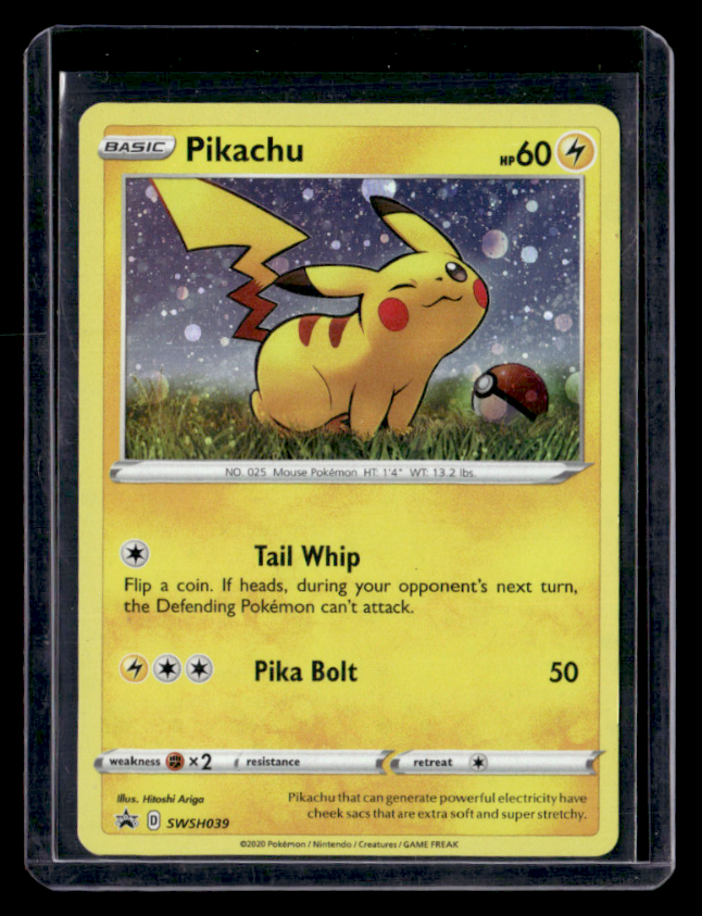 Pikachu Holo Promo SWSH: Sword & Shield Promo Cards SWSH039 NM