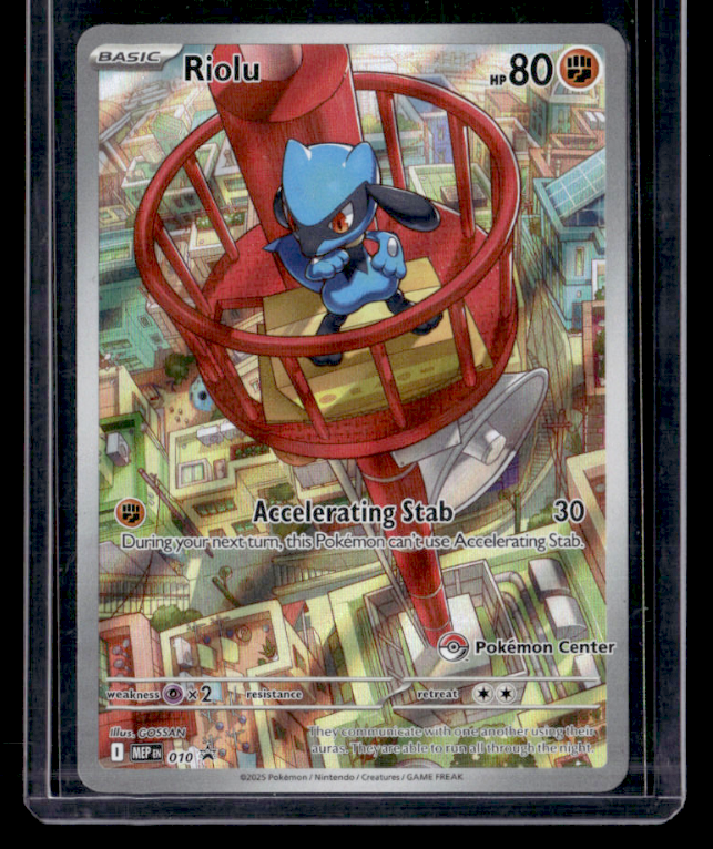 Riolu Pokemon Center Exclusive Holo Promo ME Mega Evolution Promo 010 NM