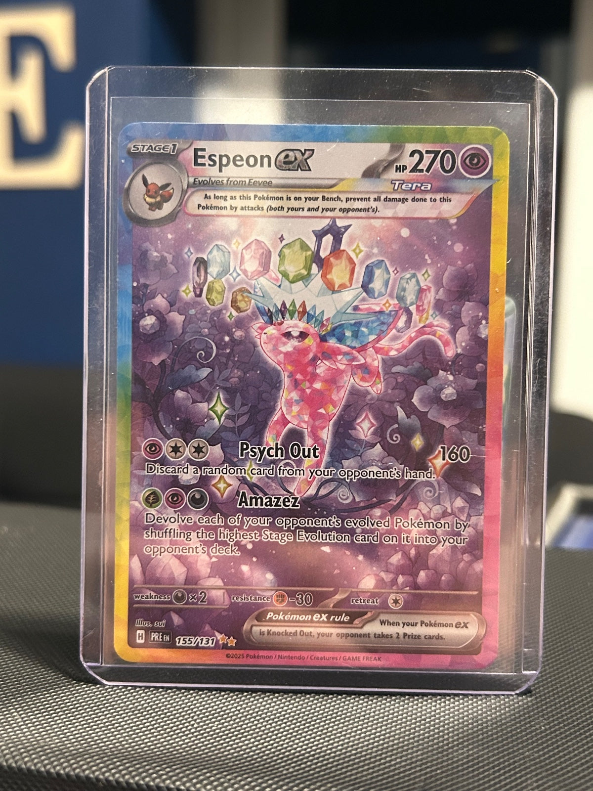 Espeon ex Holo Special Illustration Rare SV: Prismatic Evolutions 155/131 NM