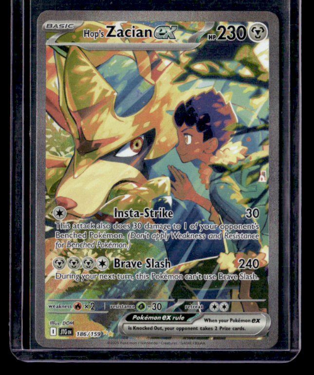 Hop's Zacian ex Holo Special Illustration Rare SV09: Journey Together 186/159 NM