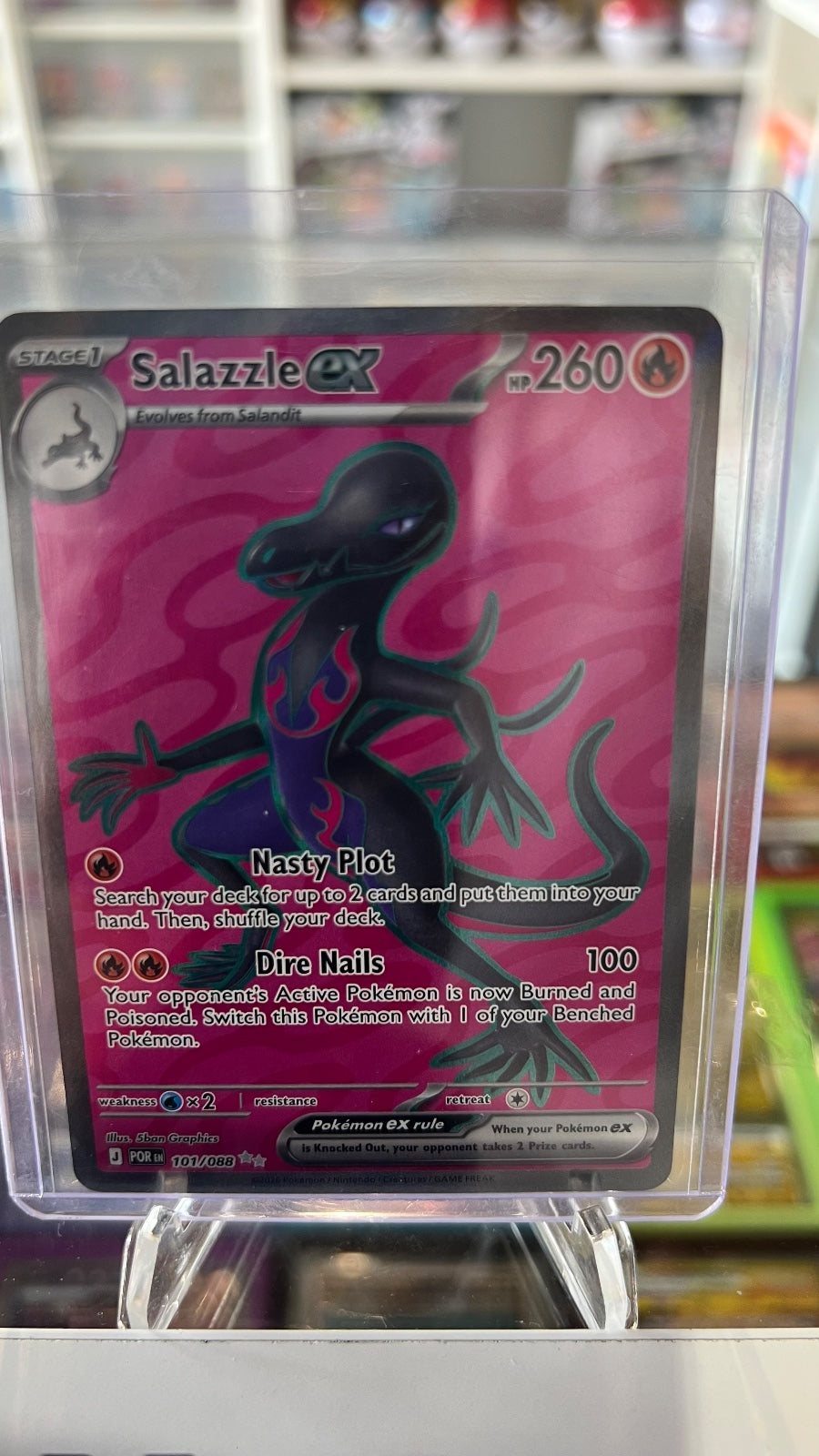 Salazzle ex - Holo Ultra Rare ME03: Perfect Order 101/088 NM