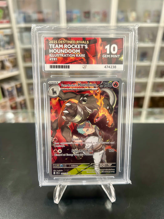 ACE 10 Team Rocket’s Houndoom 191/182 Graded Pokemon Card