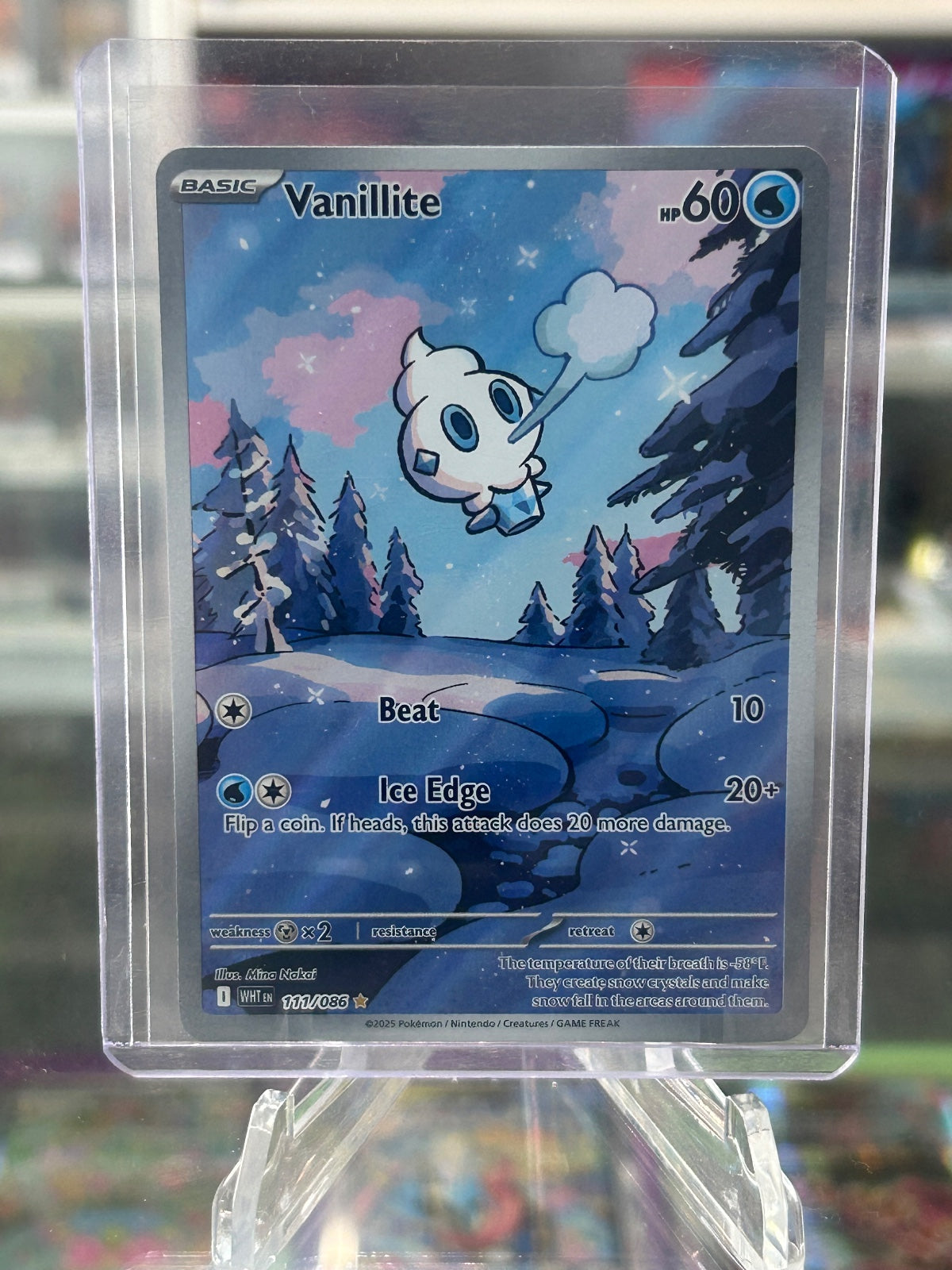 Vanillite - Holo Illustration Rare SV: White Flare 111/086 NM