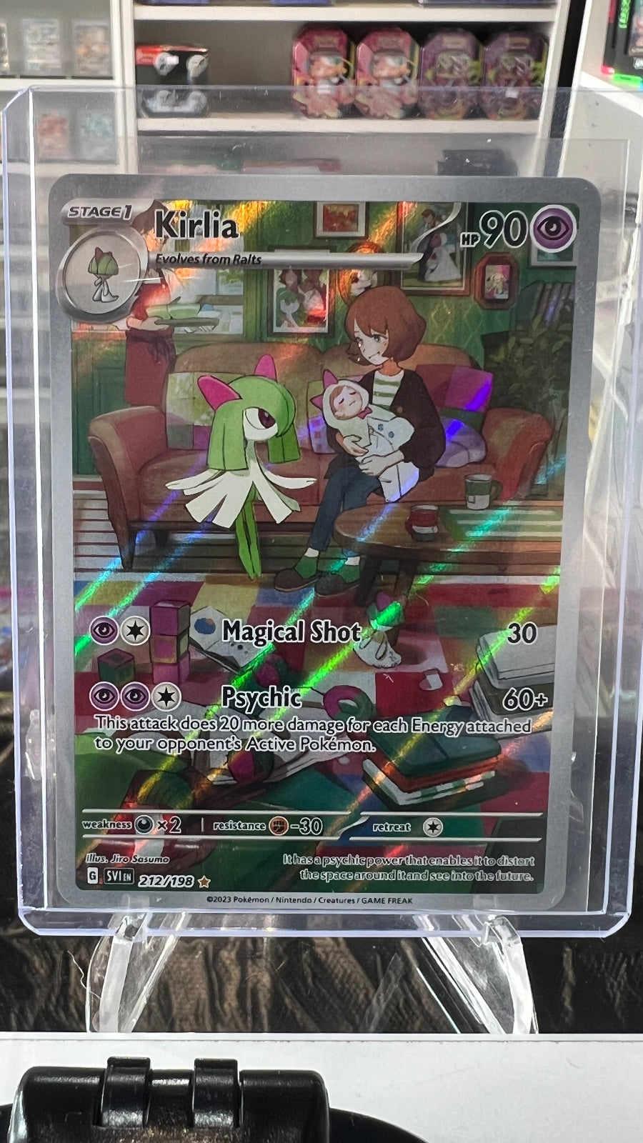 Kirlia Holo Illustration Rare SV01: Scarlet & Violet Base Set 212/198 NM