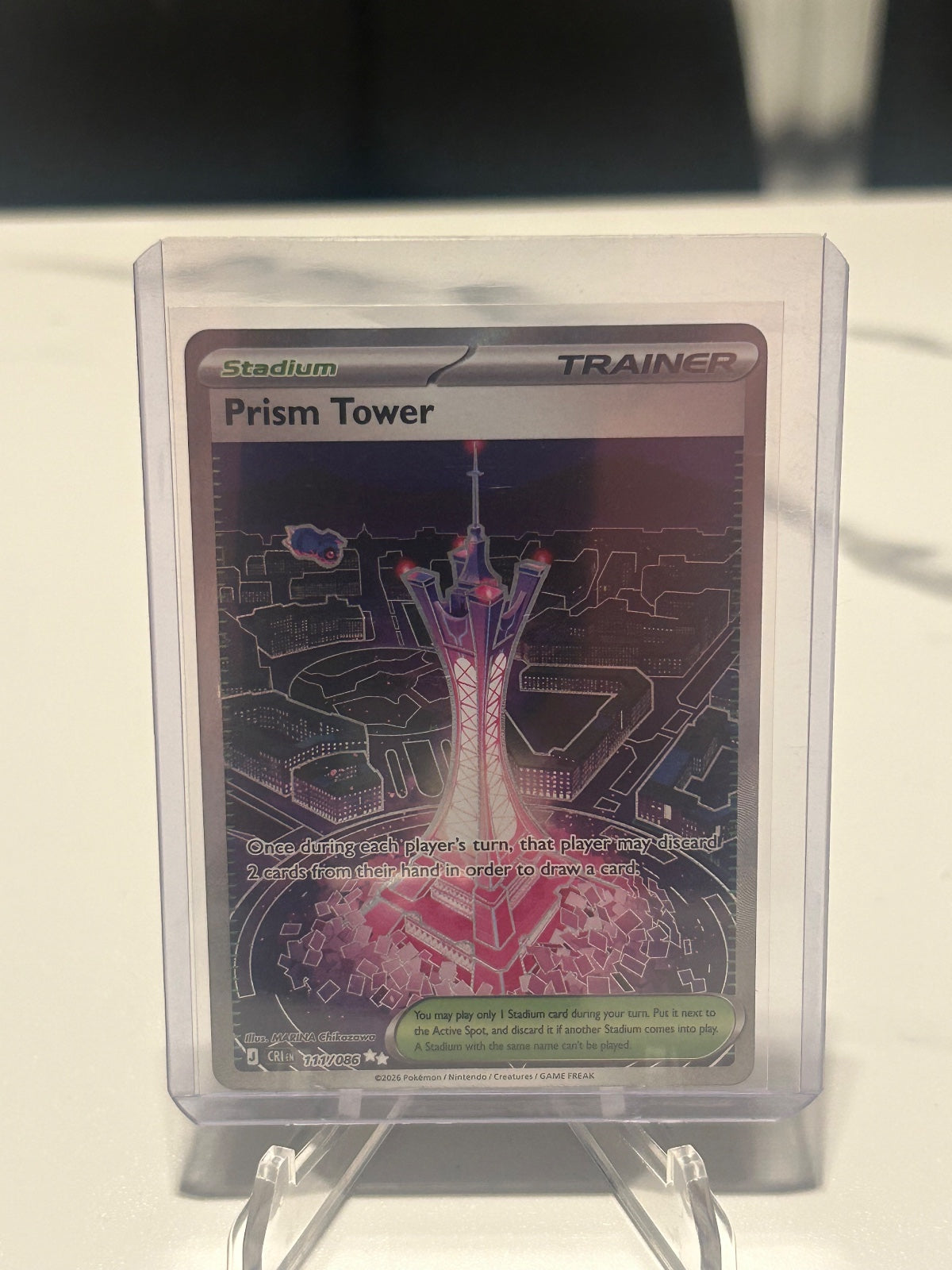 Prism Tower - Holo Ultra Rare ME04: Chaos Rising 111/086 NM