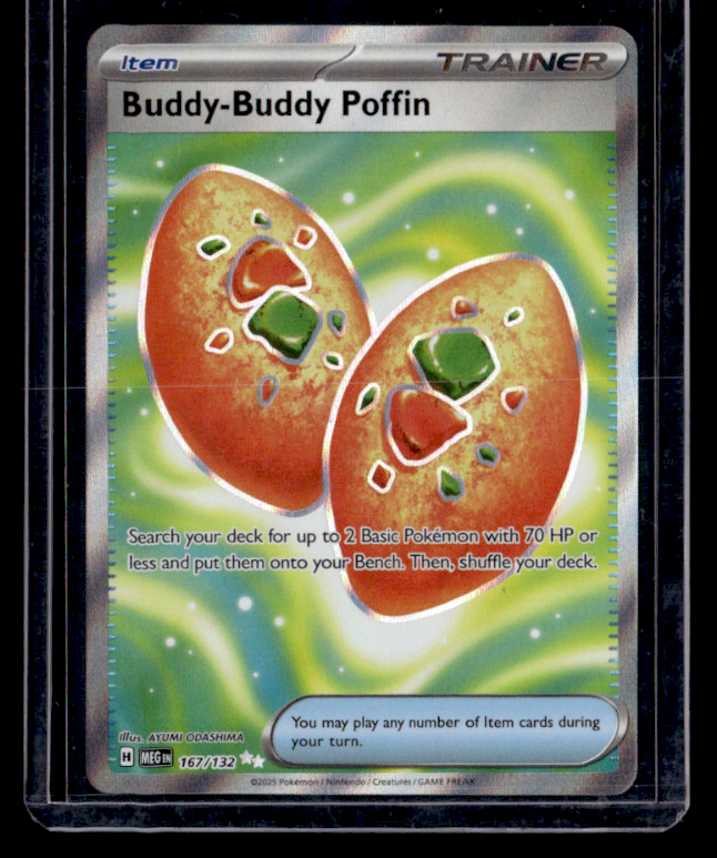 Buddy-Buddy Poffin Holo Ultra Rare ME01: Mega Evolution 167/132 NM