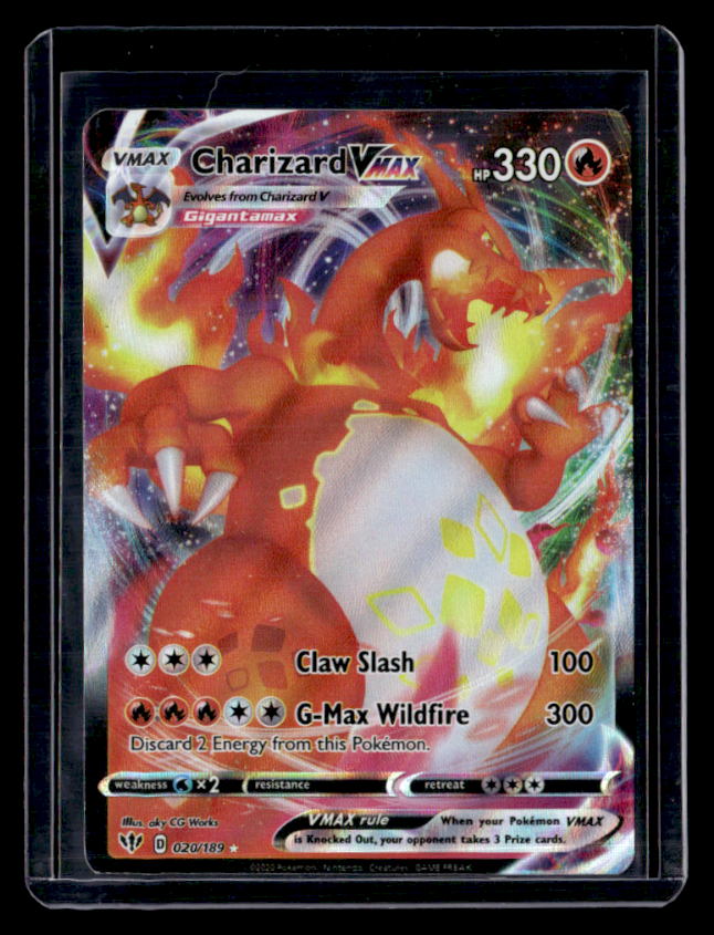 Charizard VMAX Holo Ultra Rare SWSH03 Darkness Ablaze 020/189 NM