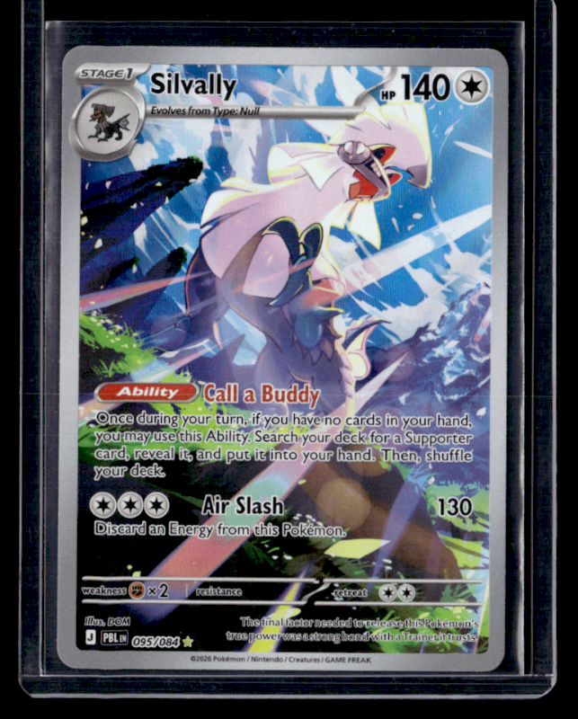 Silvally Holo Illustration Rare ME05: Pitch Black 095/084 NM