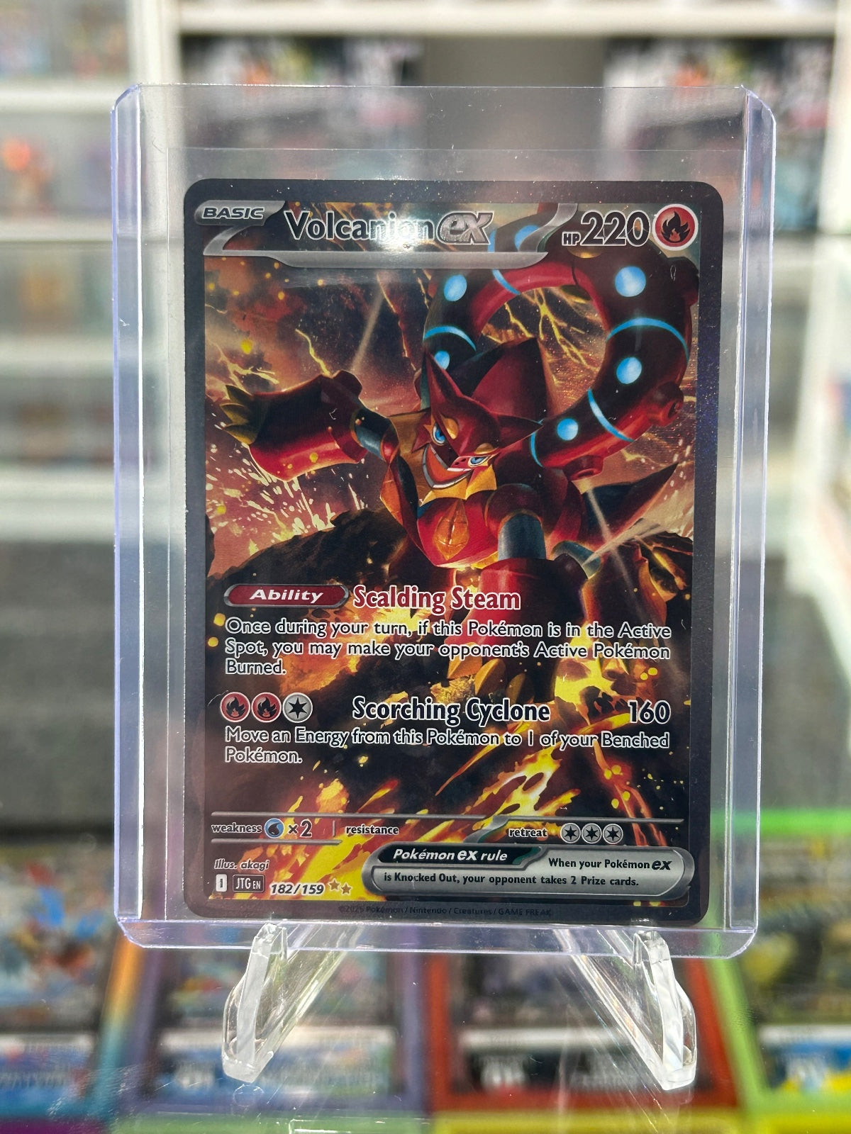 Volcanion ex - Holo Special Illustration Rare SV09: Journey Together 182/159 NM