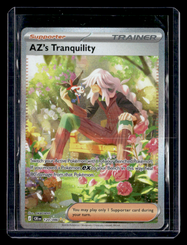 AZ's Tranquility Holo Special Illustration Rare ME04 Chaos Rising 120/086 NM