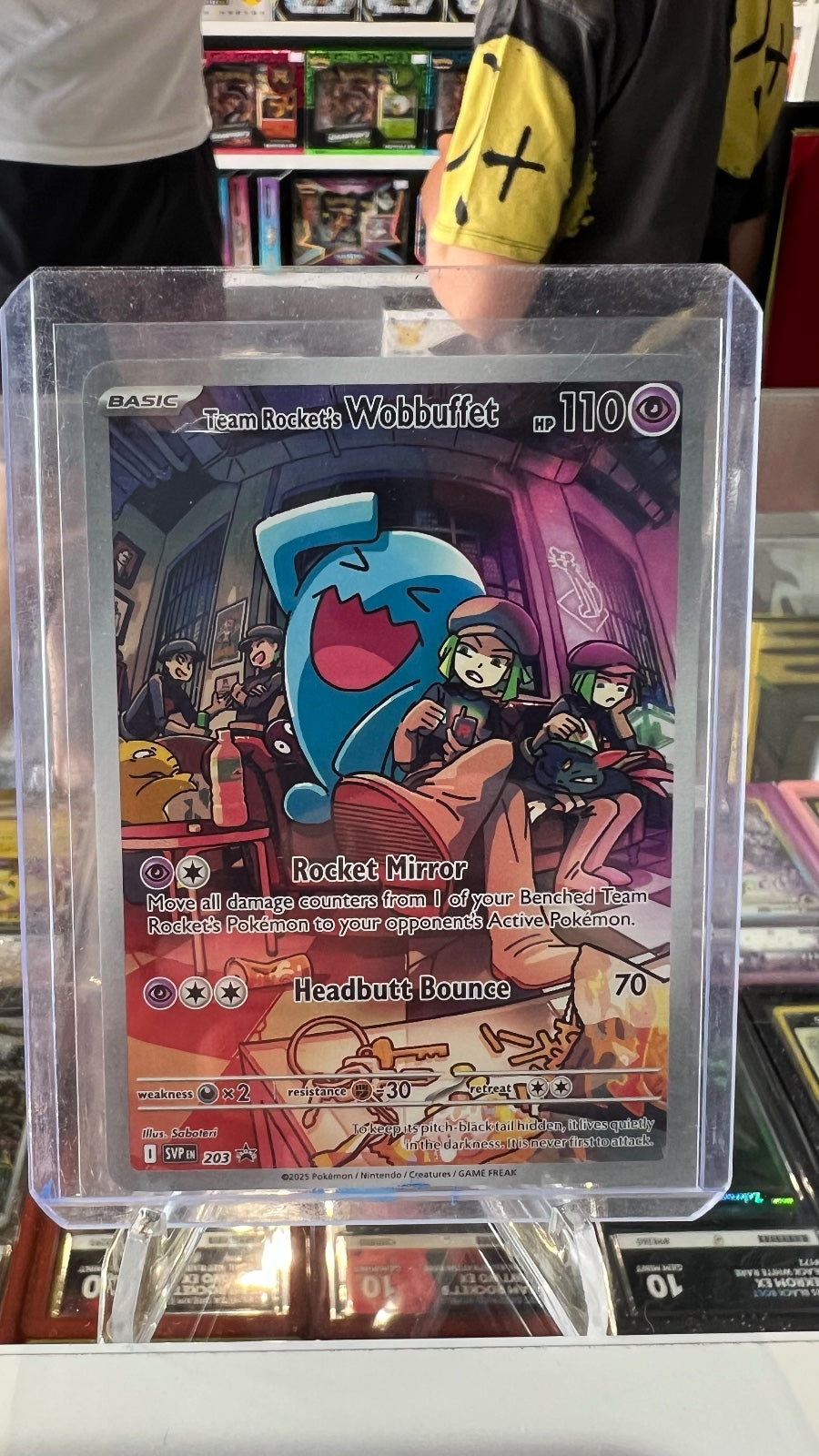 Team Rocket's Wobbuffet Holo Promo SV: Scarlet & Violet Promo Cards 203 NM