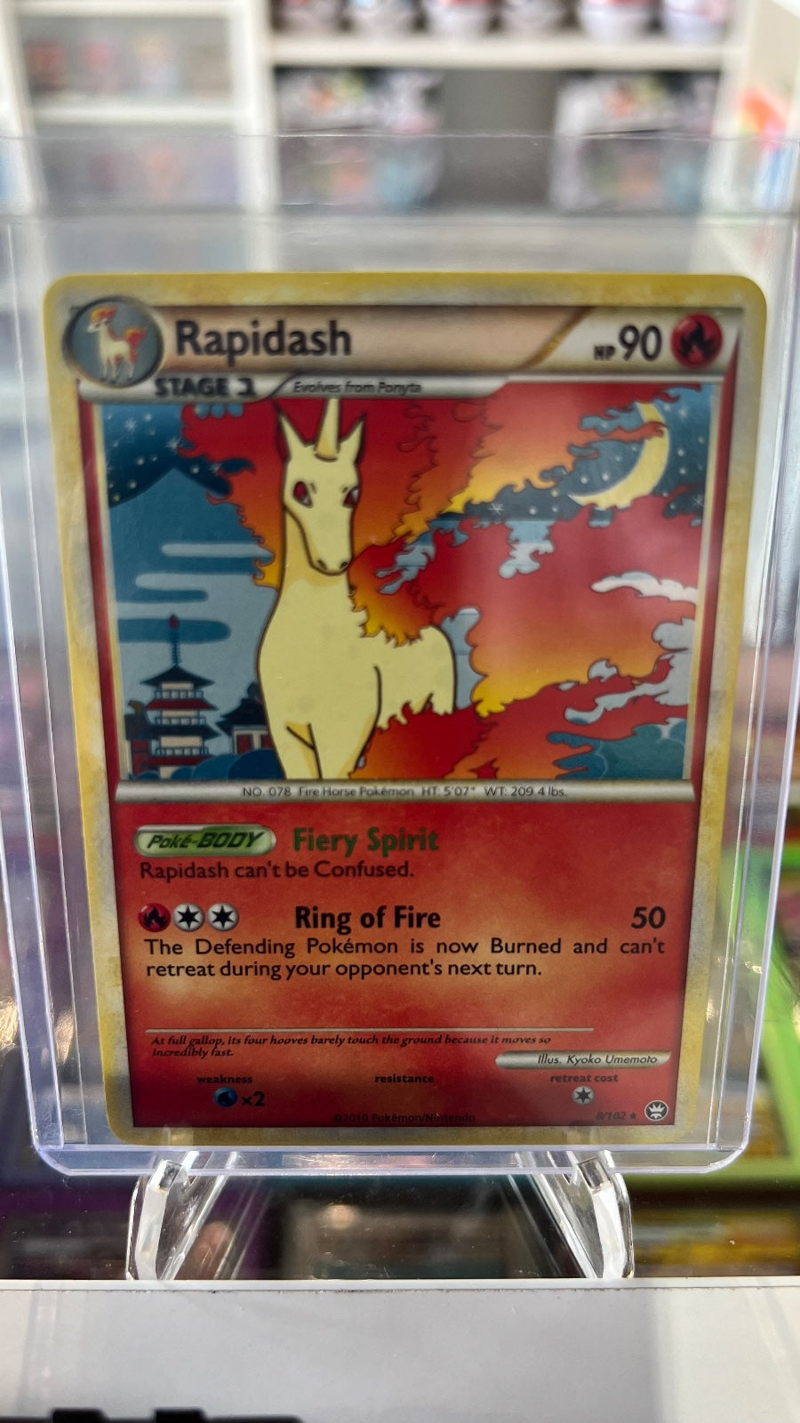 Rapidash Holo Rare Triumphant 8/102 NM
