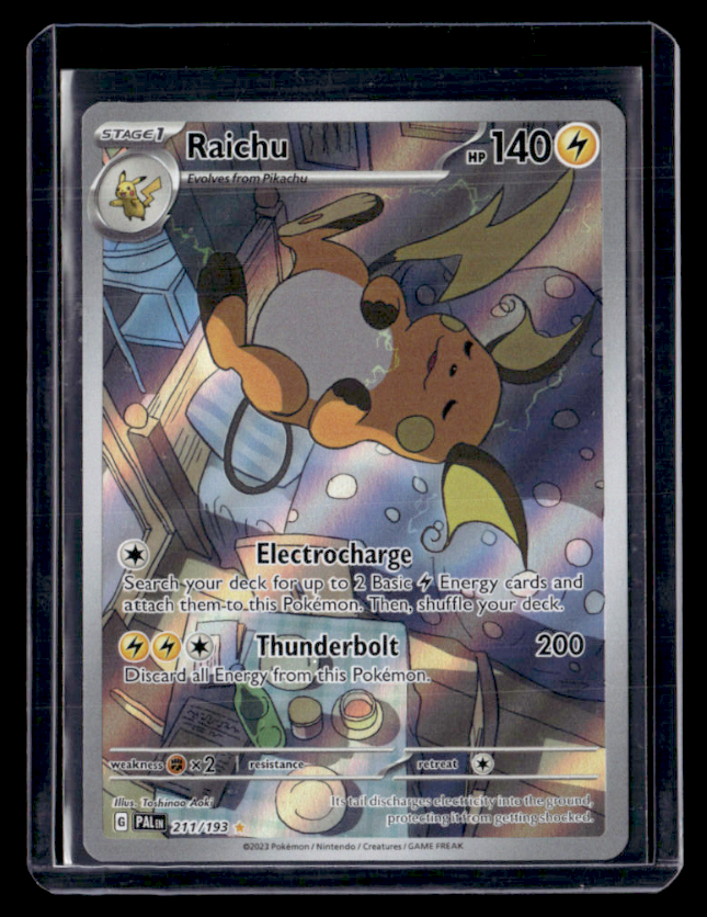 Raichu Holo Illustration Rare SV02: Paldea Evolved 211/193 NM