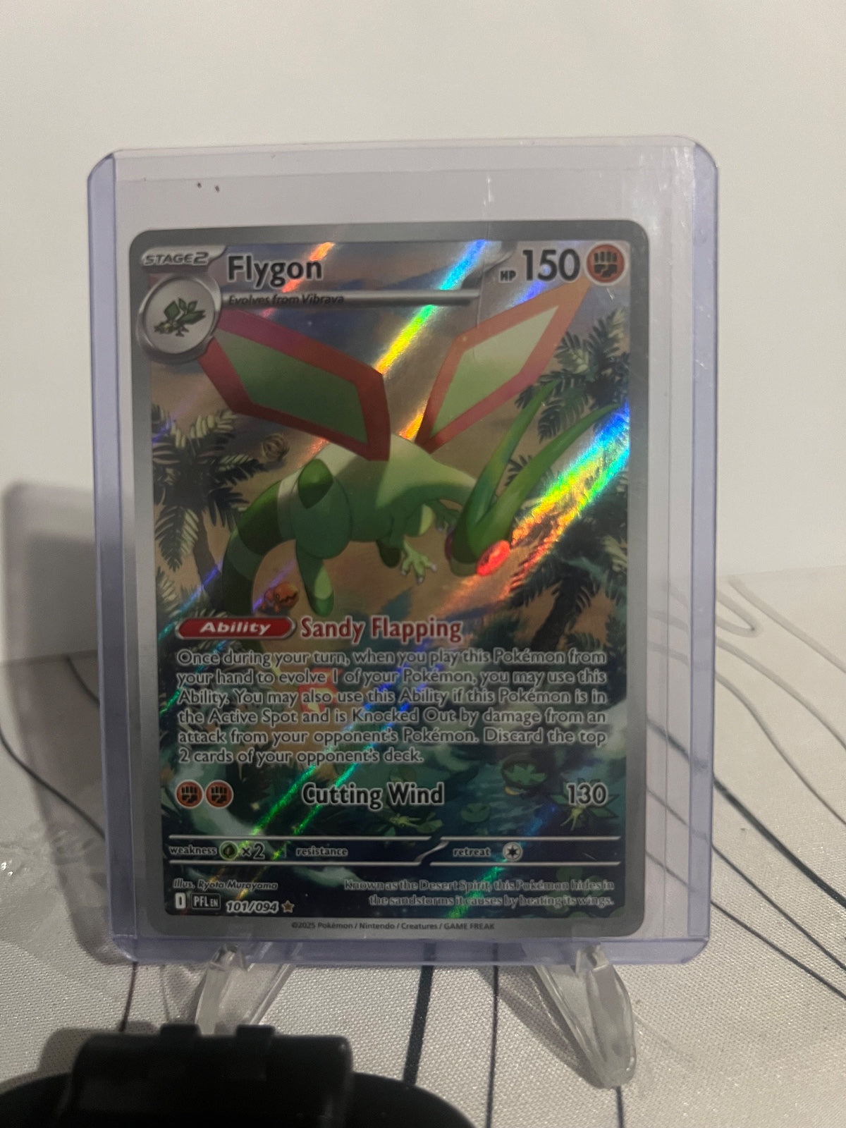 Flygon Holo Illustration Rare ME02: Phantasmal Flames 101/094 NM