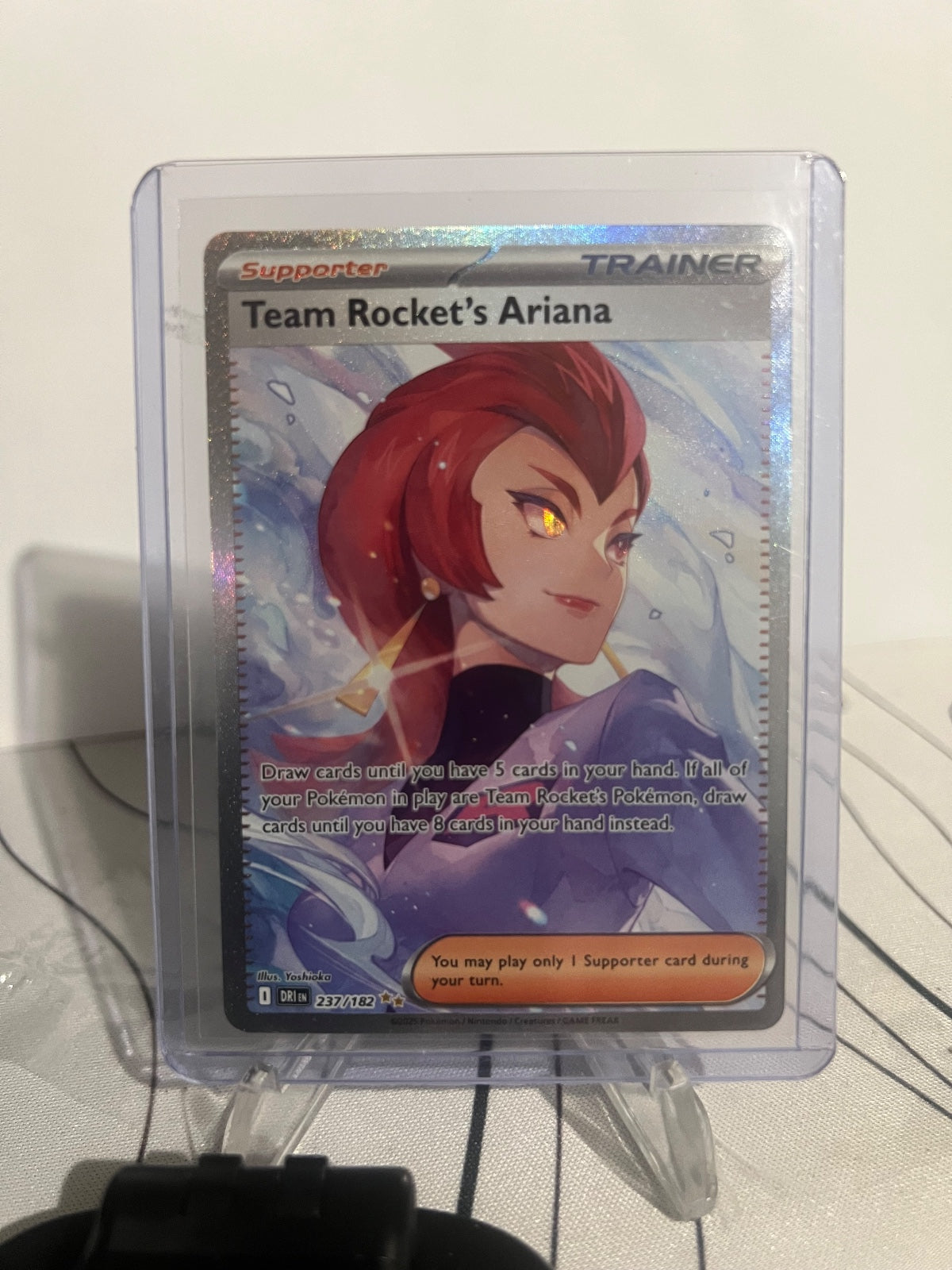 Team Rocket's Ariana Holo Special Illustration Rare SV10 Destined Rivals 237/18