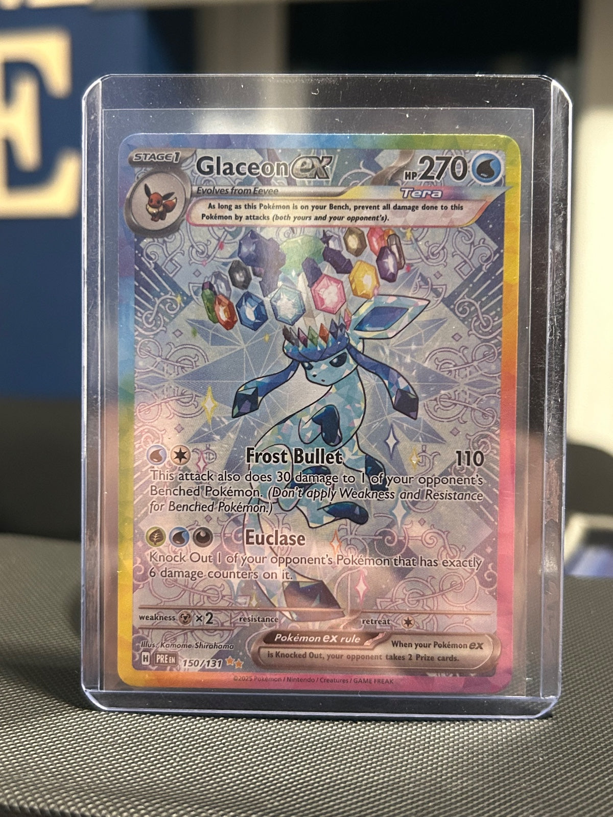 Glaceon ex Holo Special Illustration Rare SV: Prismatic Evolutions 150/131 NM