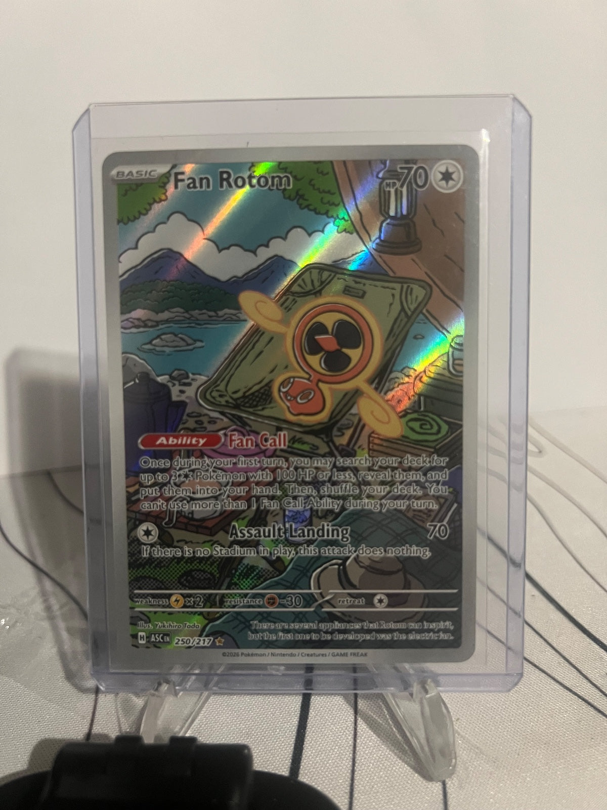 Fan Rotom Holo Illustration Rare ME: Ascended Heroes 250/217 NM