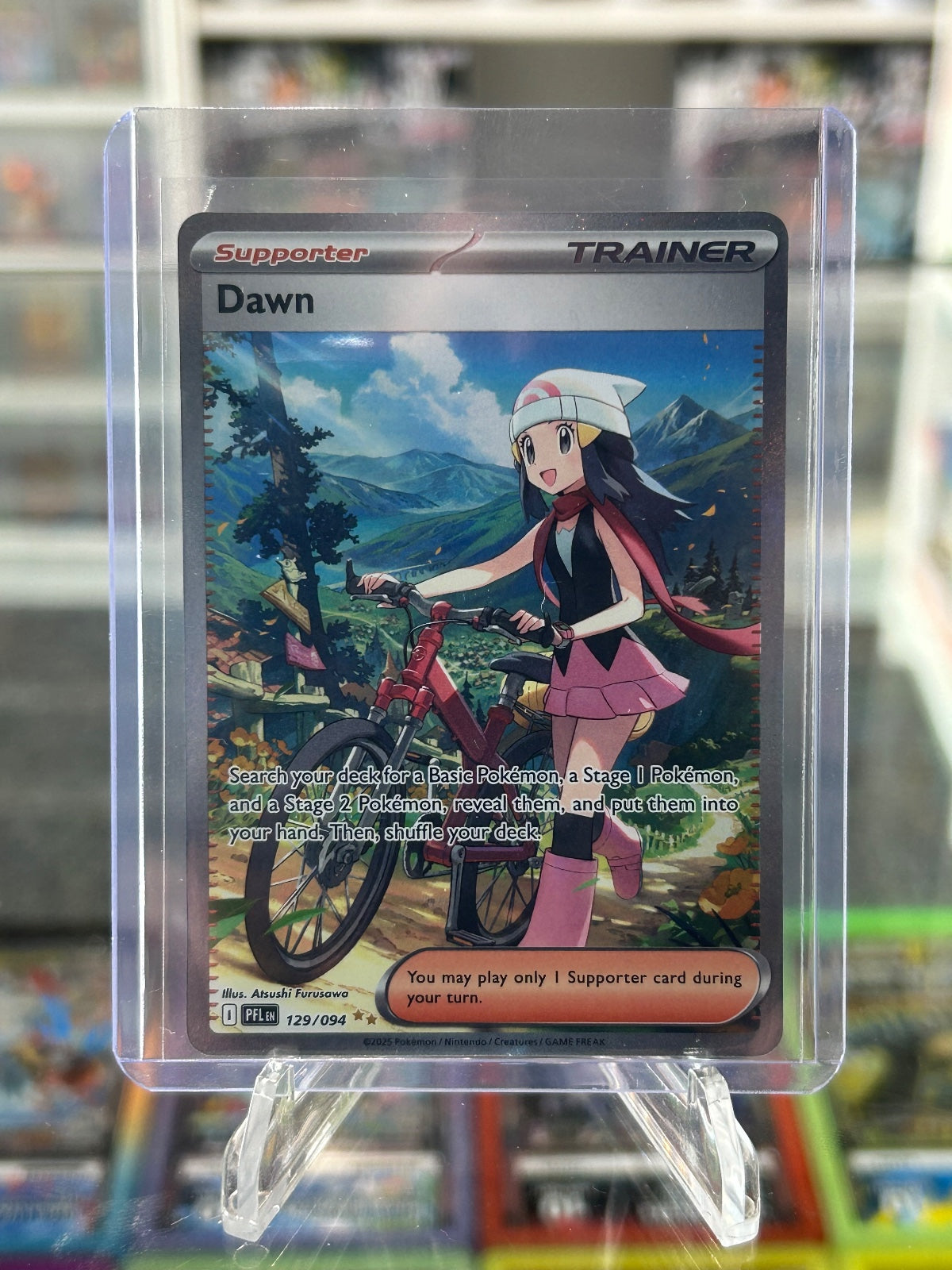 Dawn Holo Special Illustration Rare ME02: Phantasmal Flames 129/094 NM