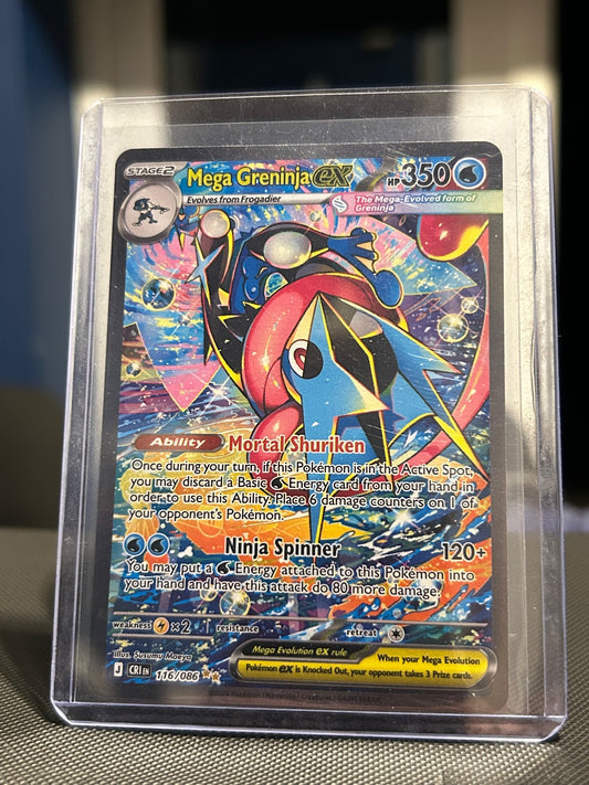 Mega Greninja ex - Holo Special Illustration Rare ME04: Chaos Rising 116/086 NM