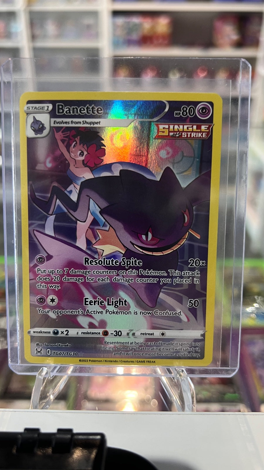 Banette Holo Ultra Rare SWSH11: Lost Origin Trainer Gallery TG07/TG30 NM