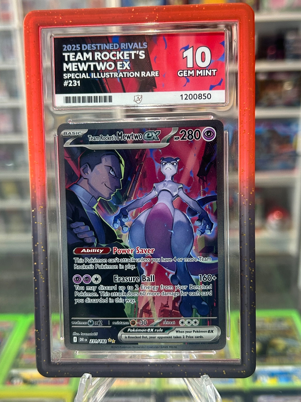 ACE 10 Team Rocket's Mewtwo ex Destined Rivals 231/182 NM