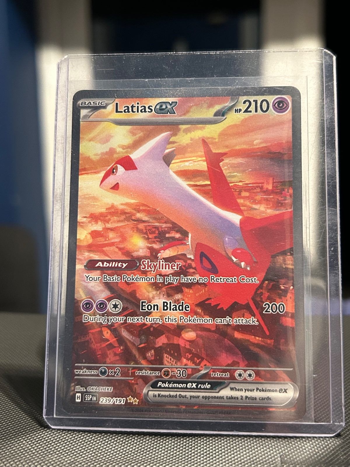 Latias ex Holo Special Illustration Rare SV08: Surging Sparks 239/191 NM