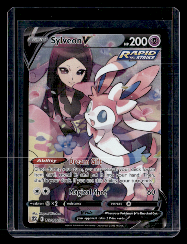 Sylveon V Holo Ultra Rare SWSH09 Brilliant Stars Trainer Gallery TG14/TG30 NM