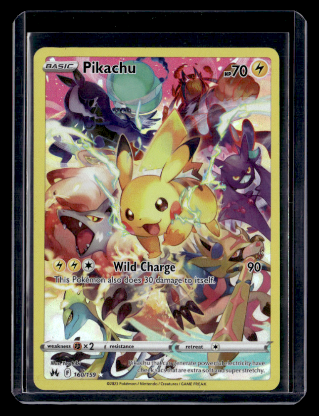 Pikachu Secret Holo Secret Rare SWSH Crown Zenith 160/159 NM