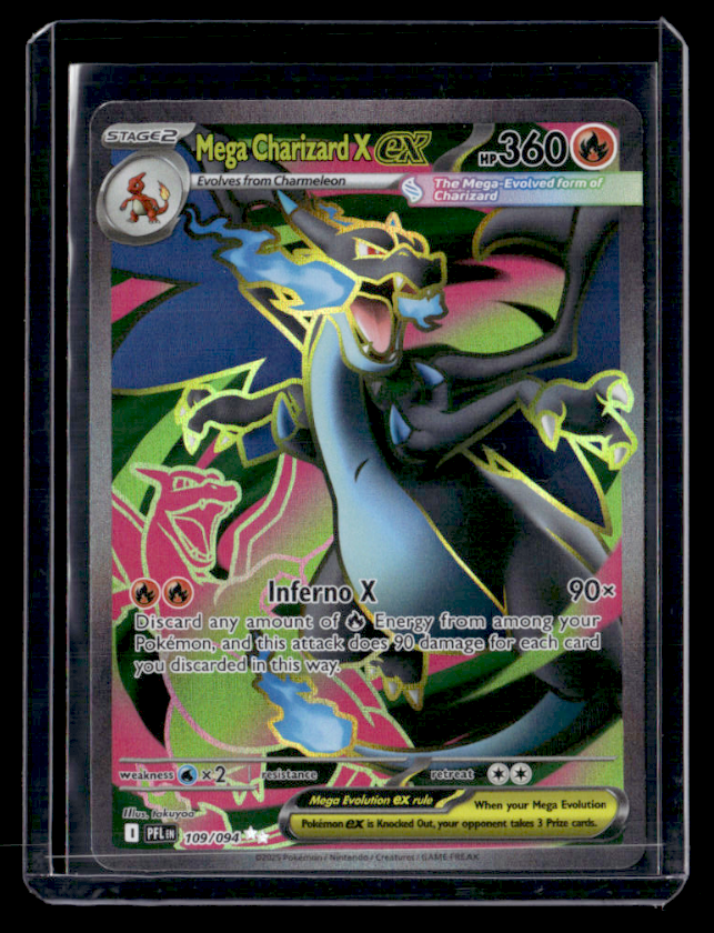 Mega Charizard X ex Holo Ultra Rare ME02 Phantasmal Flames 109/094 NM
