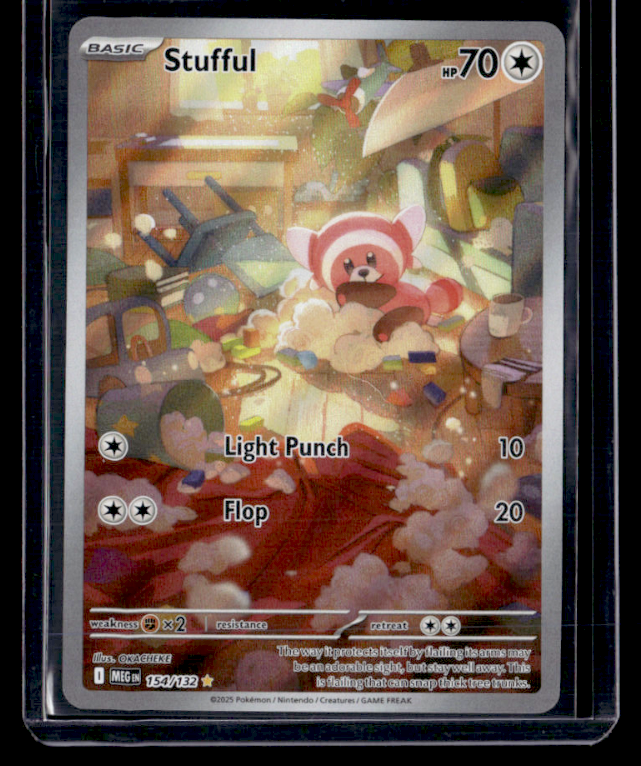 Stufful Holo Illustration Rare ME01: Mega Evolution 154/132 NM