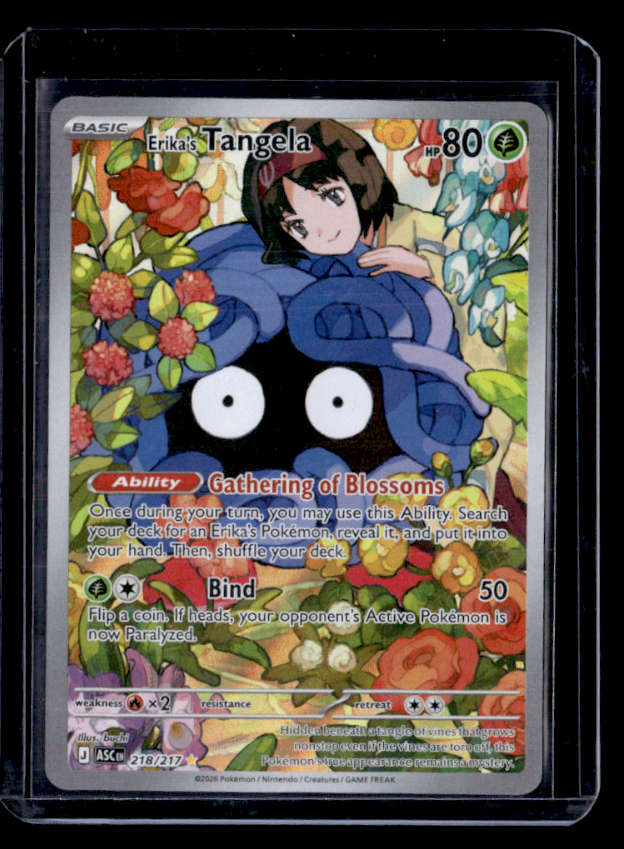 Erika's Tangela Holo Illustration Rare ME: Ascended Heroes 218/217 NM