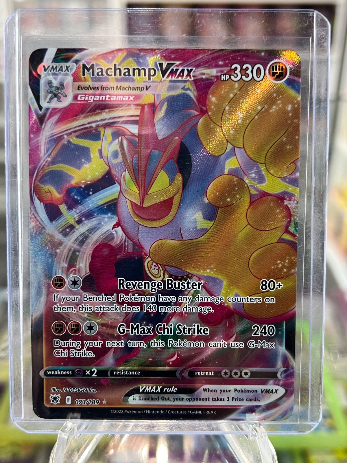 Machamp VMAX Holo Ultra Rare SWSH10: Astral Radiance 073/189 NM