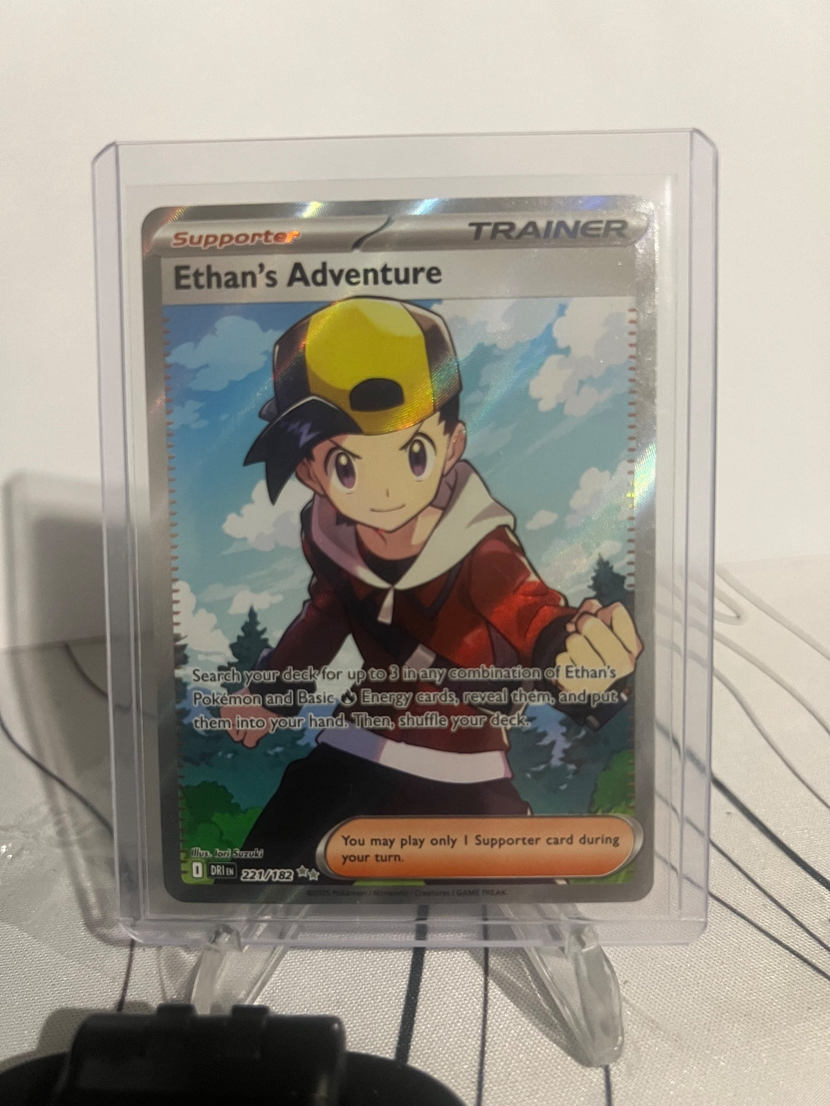 Ethan's Adventure Holo Ultra Rare SV10 Destined Rivals 221/182 NM