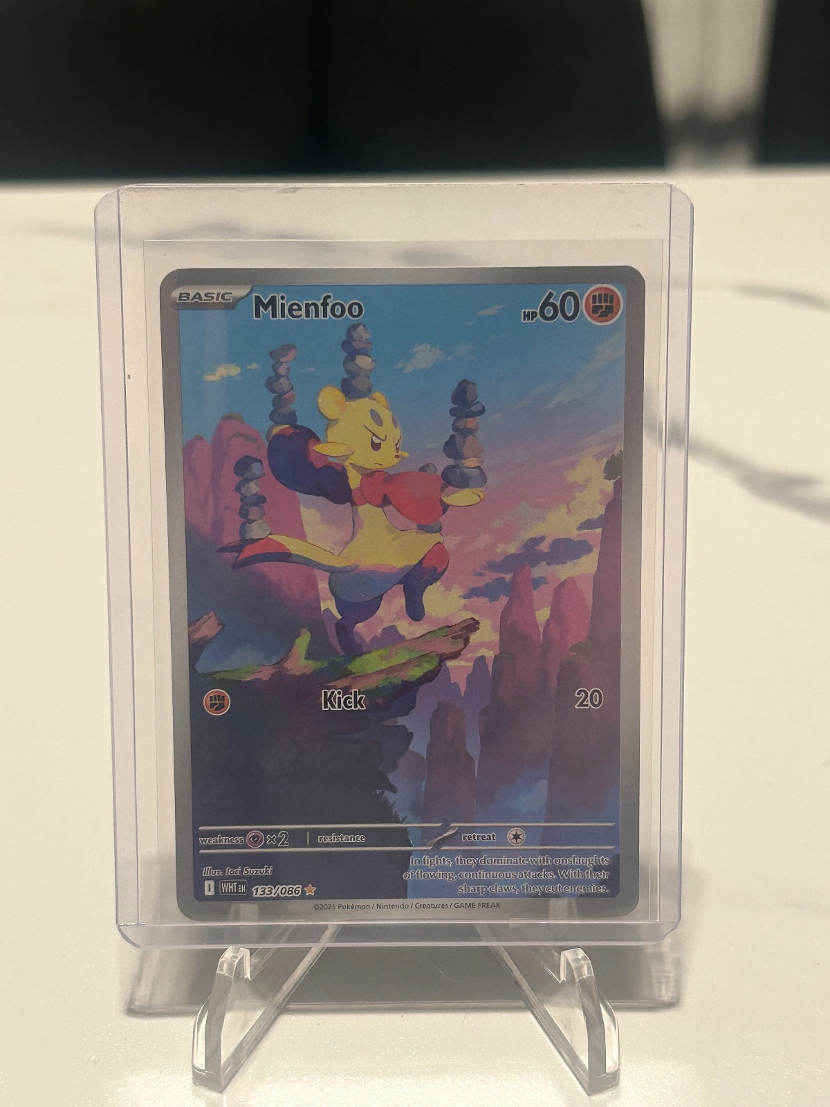 Mienfoo - Holo Illustration Rare SV: White Flare 133/086 NM