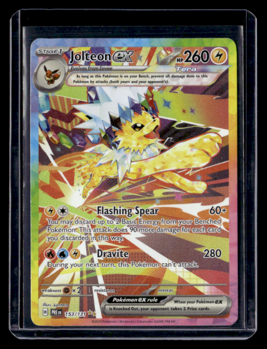 Jolteon ex Holo Special Illustration Rare SV: Prismatic Evolutions 153/131 NM
