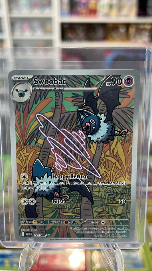 Swoobat Holo Illustration Rare SV: White Flare 120/086 NM