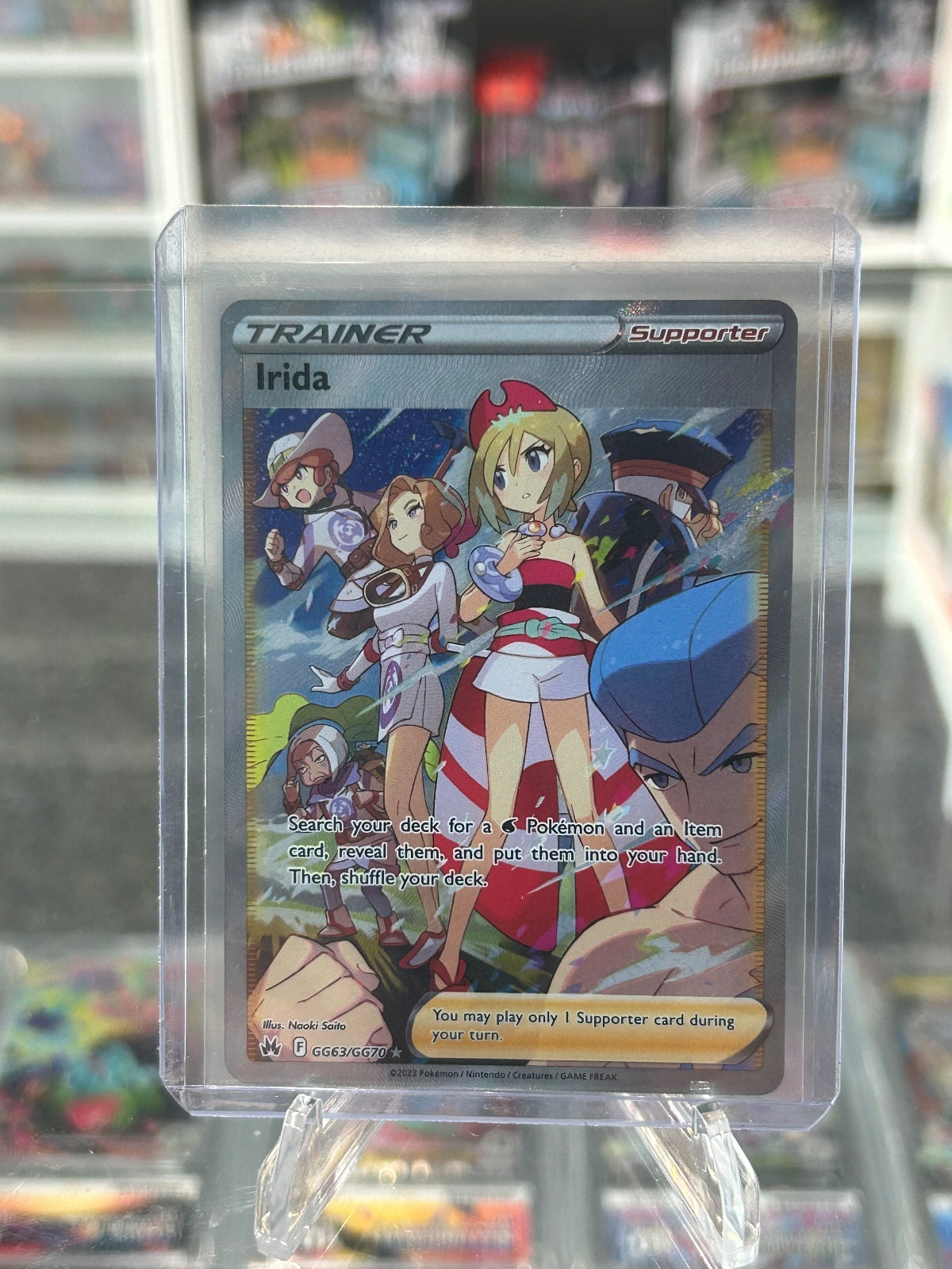 Irida Holo Ultra Rare SWSH: Crown Zenith: Galarian Gallery GG63/GG70 NM
