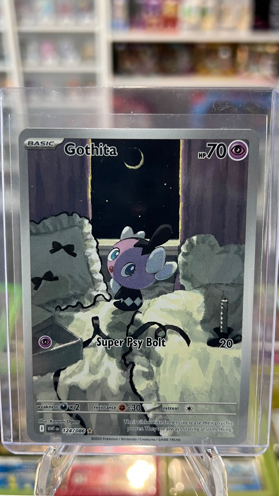 Gothita Holo Illustration Rare SV: White Flare 124/086 NM
