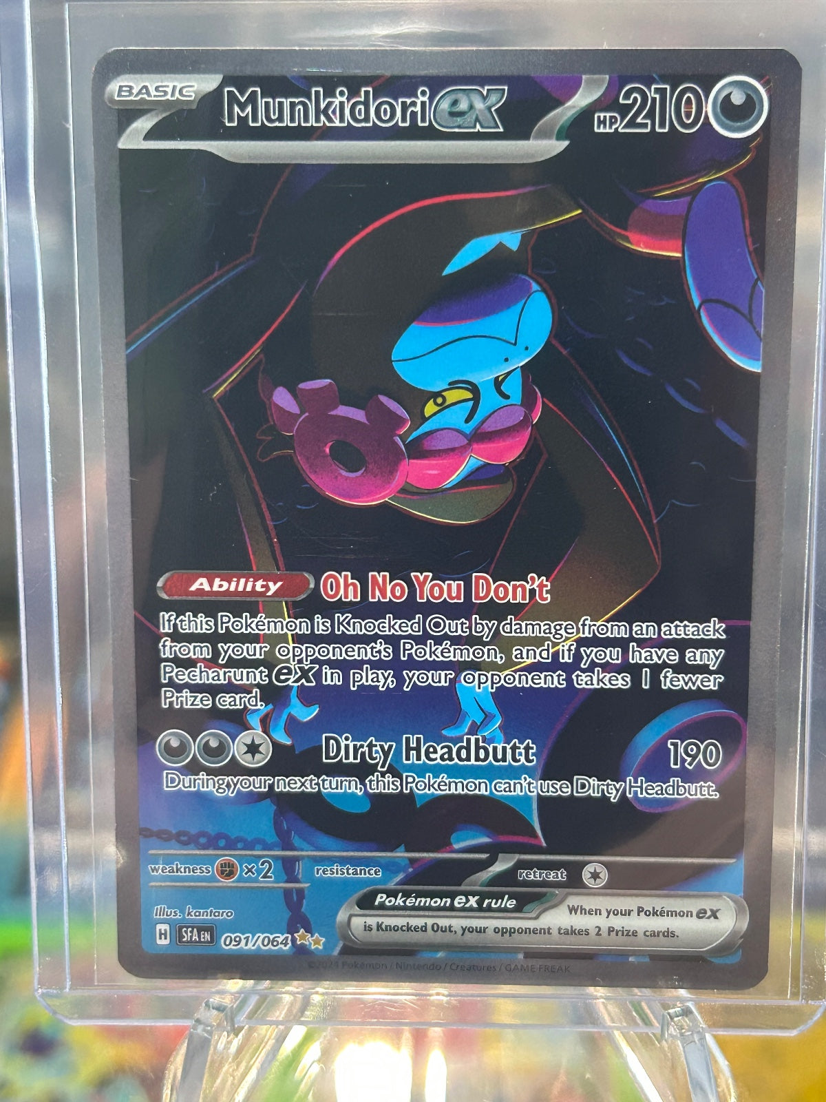 Munkidori ex Holo Special Illustration Rare SV: Shrouded Fable 091/064 NM